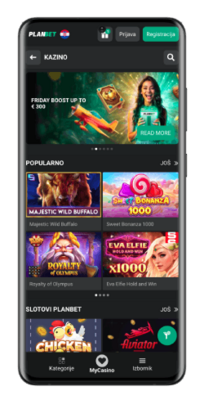 PLANBET mobilna aplikacija android