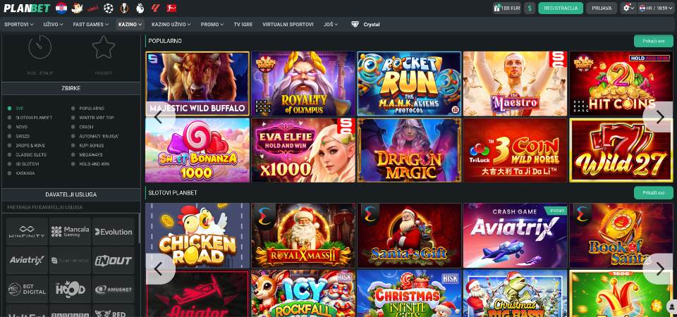 Ponuda igara PLANBET Casino