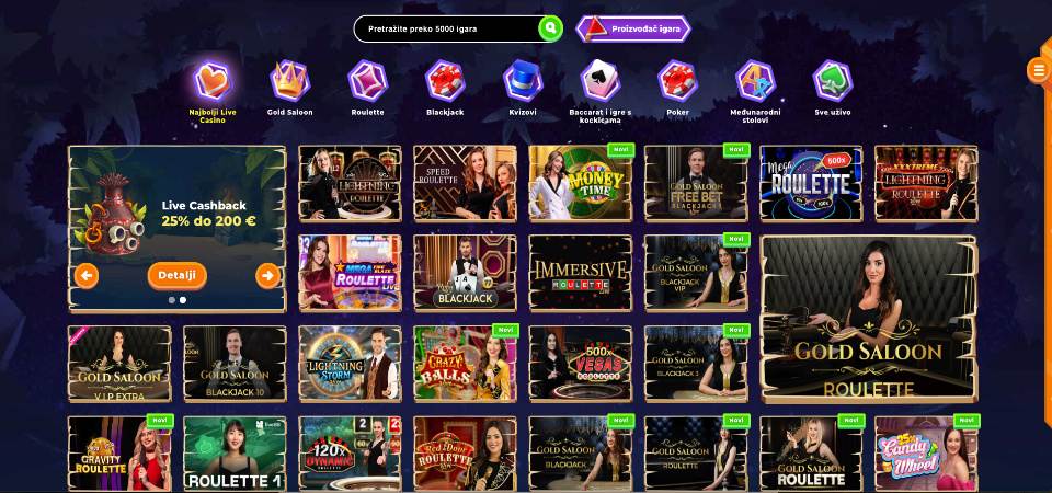 Ponuda igara Wazamba Casino