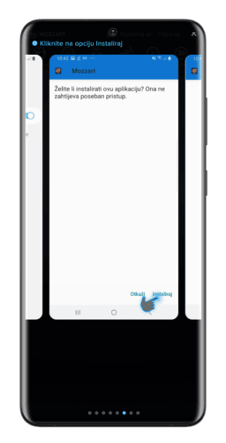 Snimka zaslona koraka 4 za preuzimanje Mozzart Android aplikacije