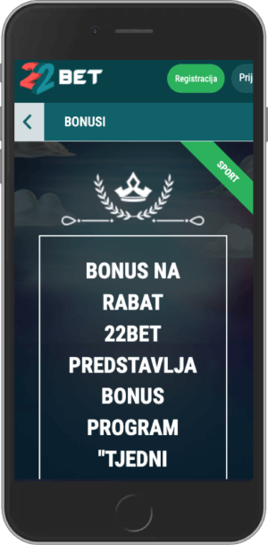 rebate bonus 22bet