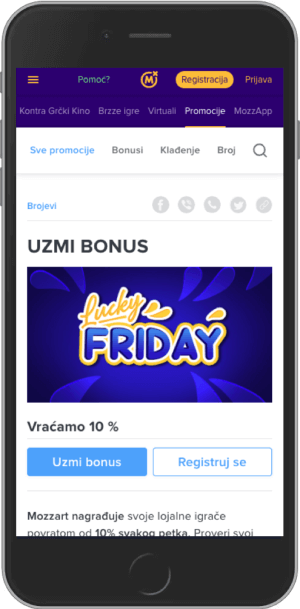 UZMI BONUS Vraćamo 10 %