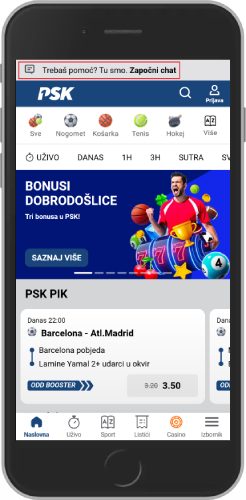 PSK Korisnička podrška - iOS