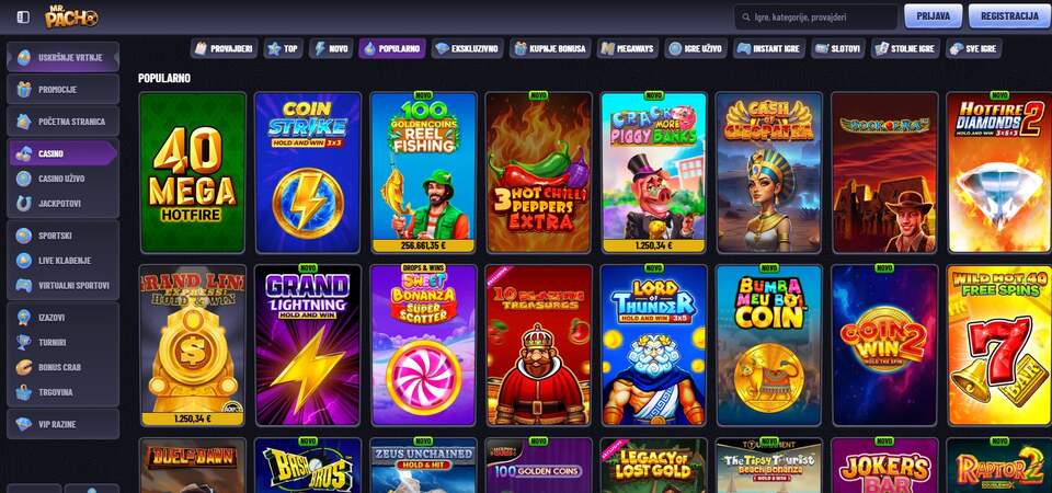 Kasino igre u AlfCasinu