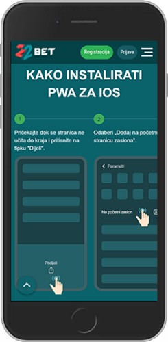 Snimka zaslona mobilne aplikacije 22bet za iOS, stranica 1