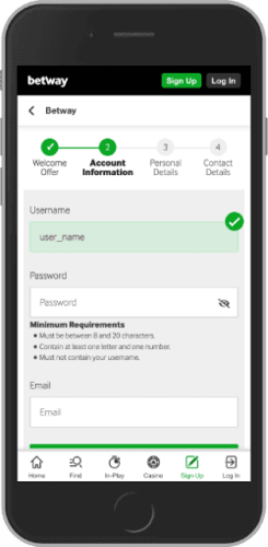 Snimka zaslona za registraciju iOS-a