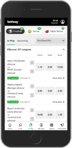 Snimka zaslona kako se kladiti na sport