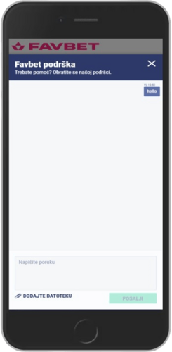 Snimka zaslona chata korisničke službe